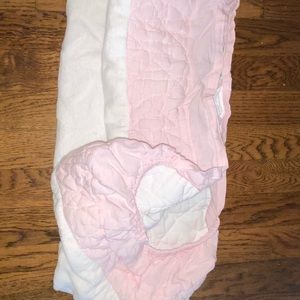 Pottery Barn Kids Pink Quilted Changing Pad Cover